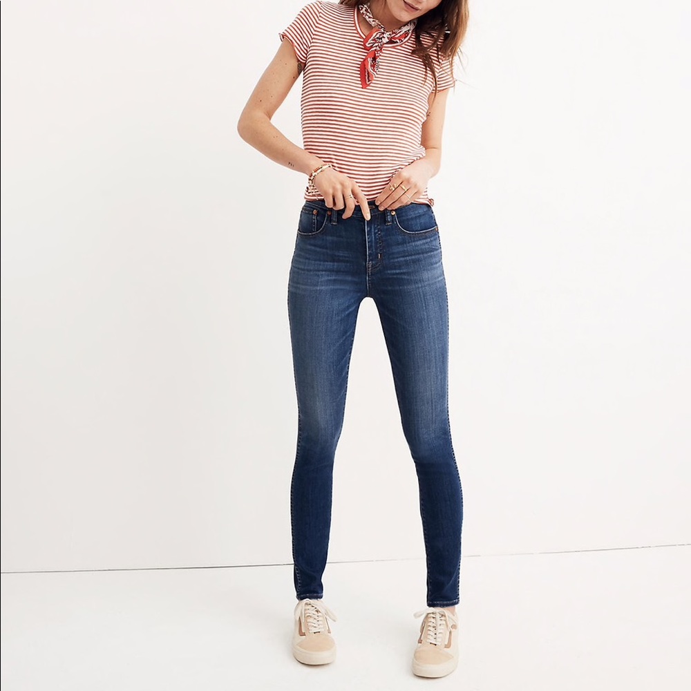 High Rise Skinny Jeans Danny Wash Size 25